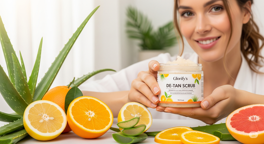 Glorify's DE-TAN SCRUB: Your 5-in-1 Facial Solution for Clear and Glowing Skin