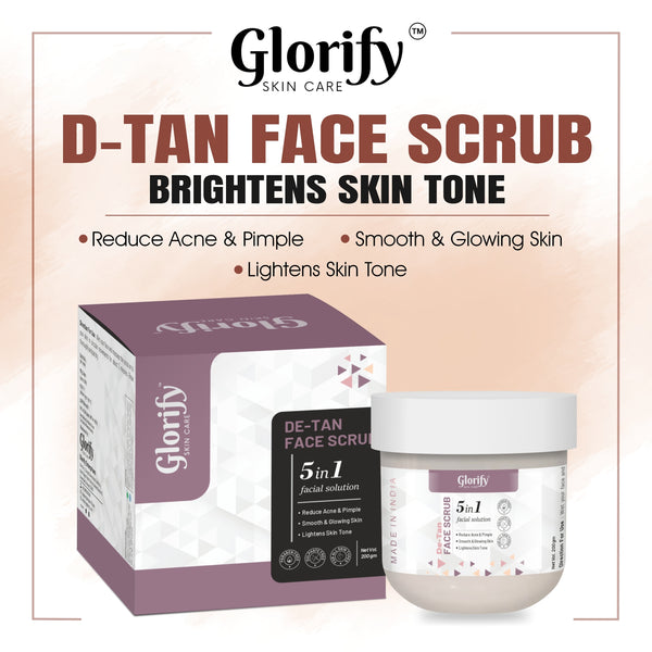 Glorify De-Tan Face Scrub | 5-in-1 Facial Solution