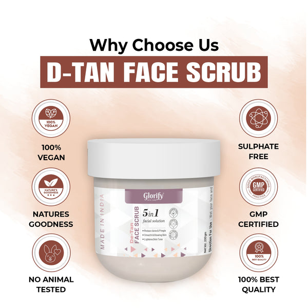 Glorify De-Tan Face Scrub | 5-in-1 Facial Solution
