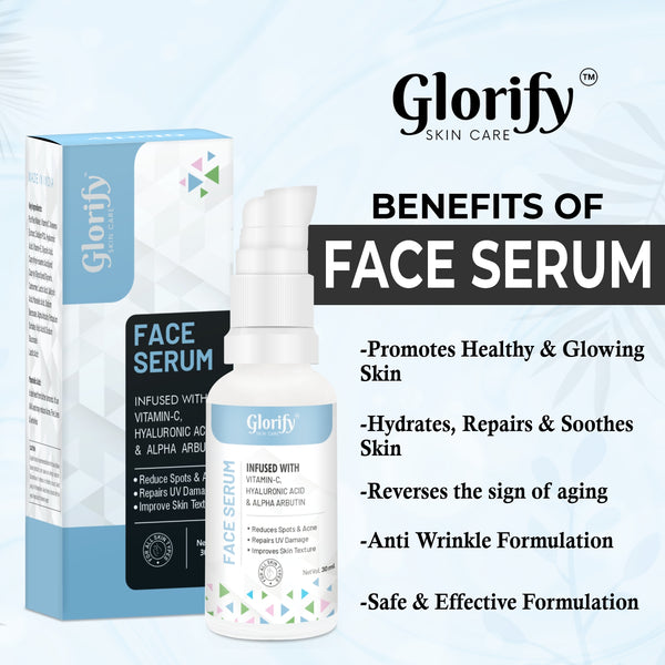 Glorify All-in-One Face Serum | for UV Protection, RemovingSpot & Acne , Improve Skin Texture