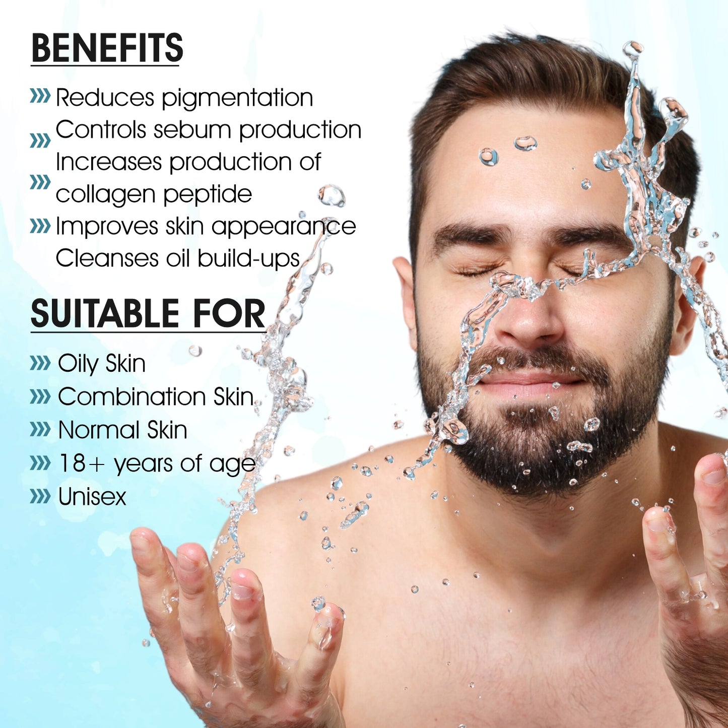 Glorify Natural Face Wash | for De-Tanning , Skin Brighting and Flawness Skin