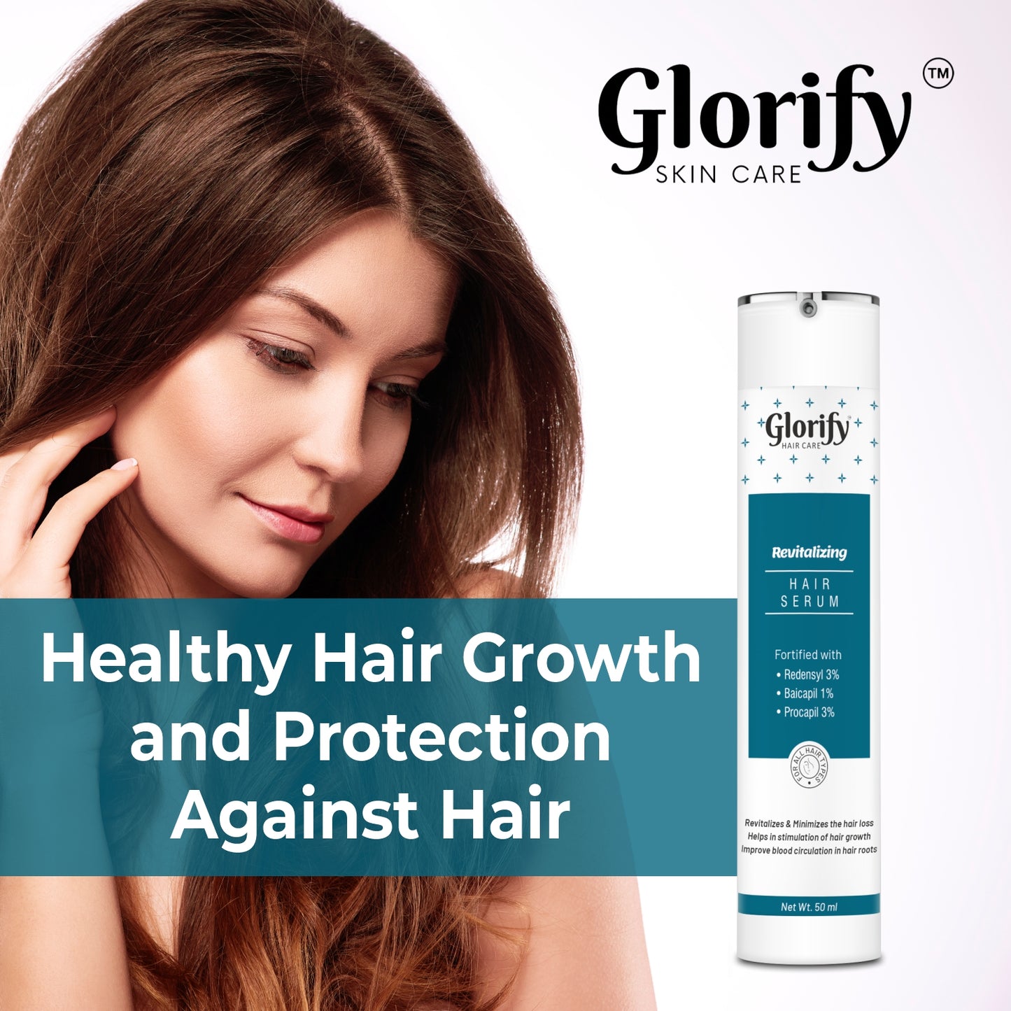 Glorify Revitalising Hair Serum | for Hair Fall , Grey Hairs & Hair Growth.