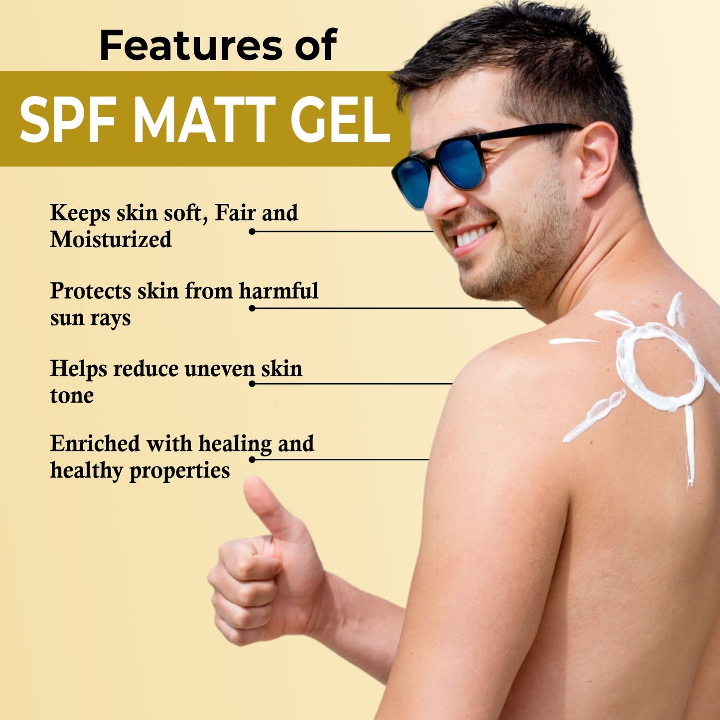 Glorify SPF Matt Gel | sunscreen with 50 spf PA+++, Non comedogenic,Water & Sweat Resistant.