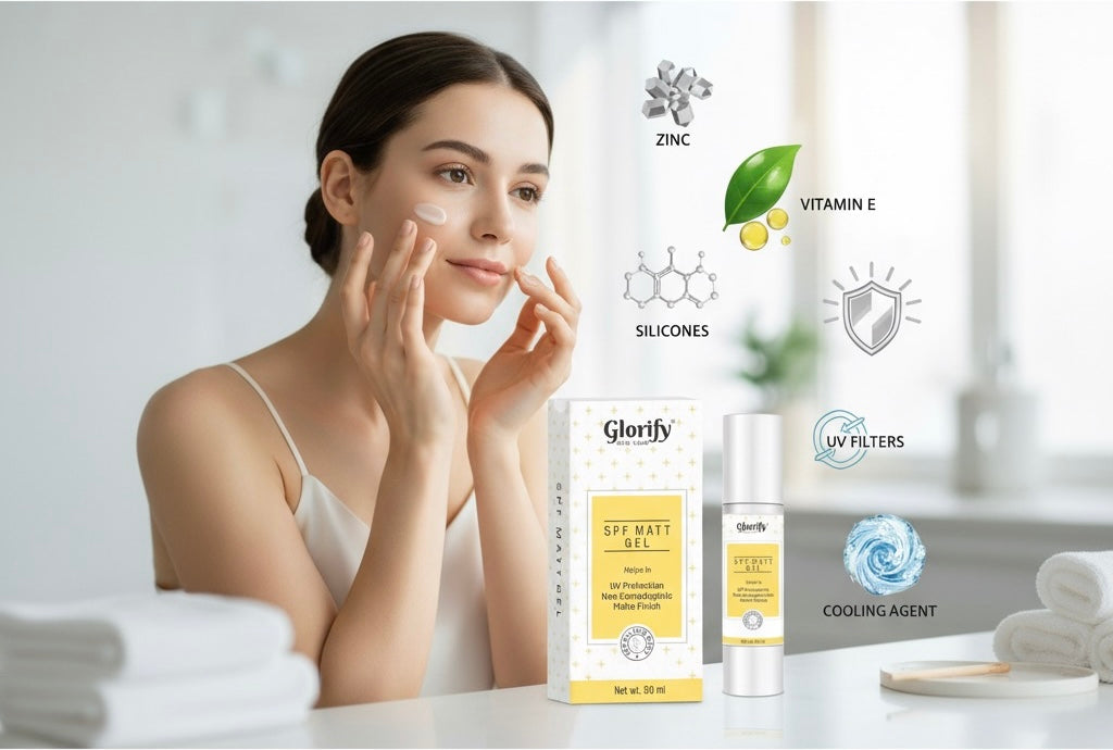 Sunscreen for Oily Skin? Say Goodbye to Shine with Glorify’s SPF Matt Gel