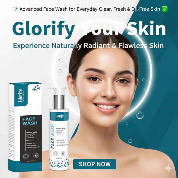 Glorify Natural Face Wash | for De-Tanning , Skin Brighting and Flawness Skin