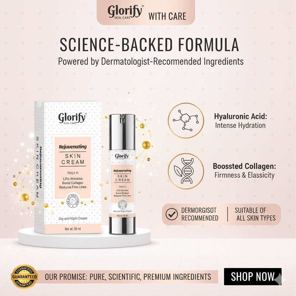 Glorify Rejuvenating Skin Cream | for Anti-Aging , Boost collagen, Finelines and Wrinkles