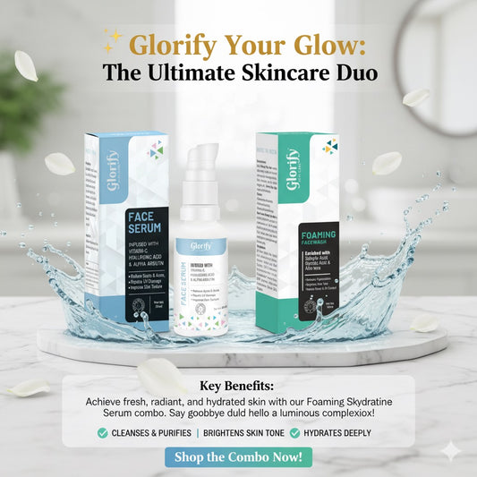 Glorify Face Care Combo – Foaming Face Wash & Hydrating Face Serum
