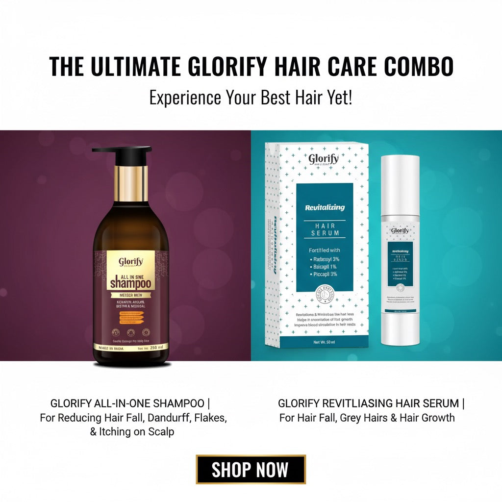 Glorify Hair Treatment Combo – All-in-One Shampoo & Revitalising Hair Serum