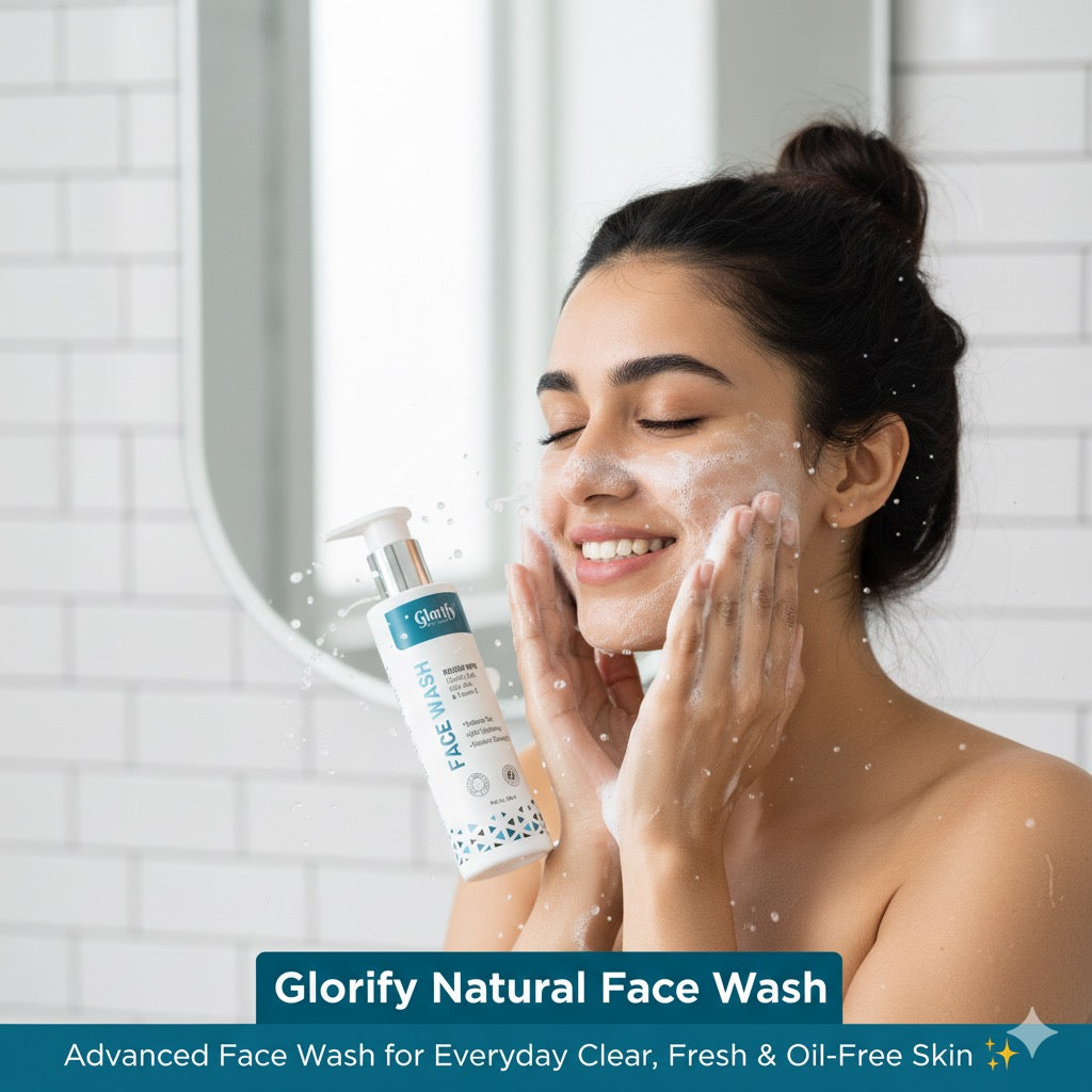 Glorify Natural Face Wash | for De-Tanning , Skin Brighting and Flawness Skin