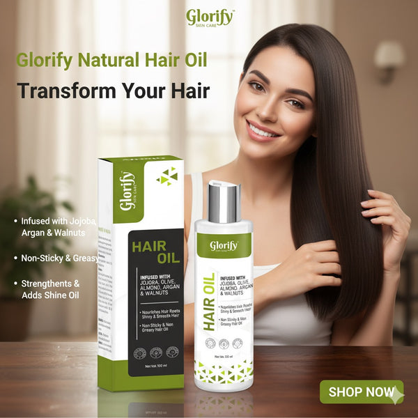 Glorify Natural Hair Oil | for Hair Nourishment , Non Sticky Non Gresy