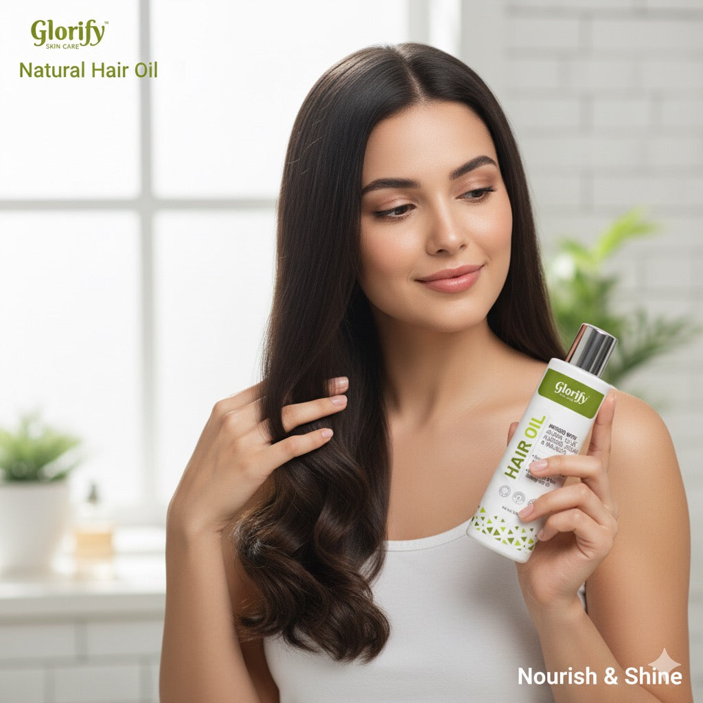 Glorify Natural Hair Oil | for Hair Nourishment , Non Sticky Non Gresy