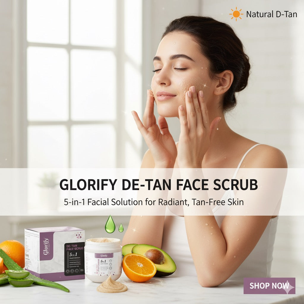 Glorify De-Tan Face Scrub | 5-in-1 Facial Solution