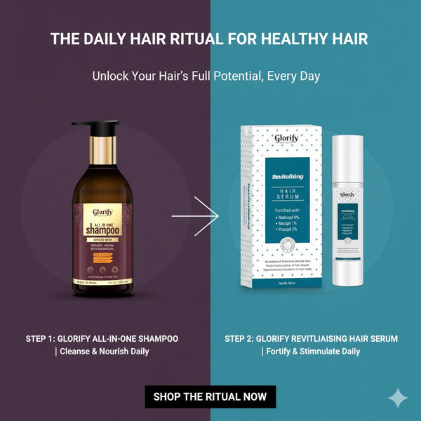 Glorify Hair Treatment Combo – All-in-One Shampoo & Revitalising Hair Serum