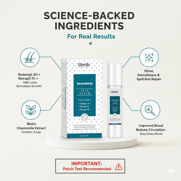Glorify Revitalising Hair Serum | for Hair Fall , Grey Hairs & Hair Growth.