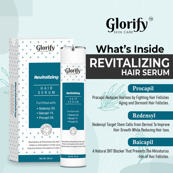 Glorify Revitalising Hair Serum | for Hair Fall , Grey Hairs & Hair Growth.