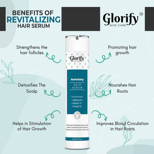 Glorify Revitalising Hair Serum | for Hair Fall , Grey Hairs & Hair Growth.