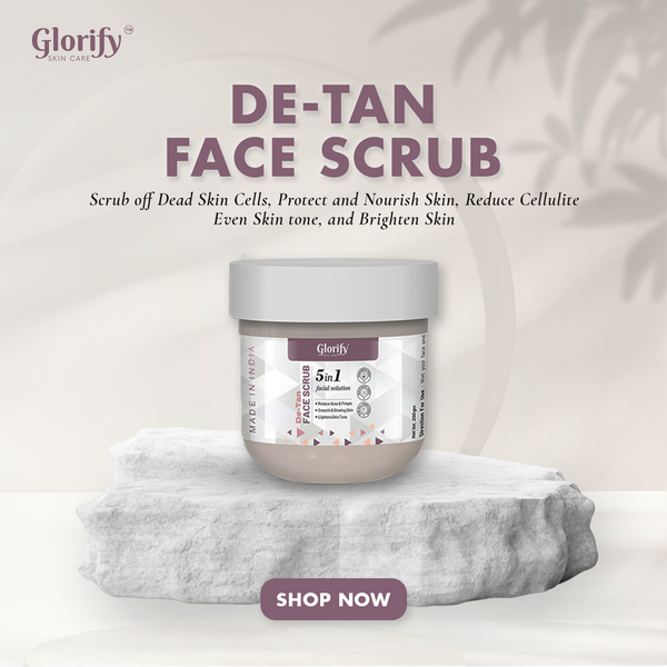 Glorify De-Tan Face Scrub | 5-in-1 Facial Solution