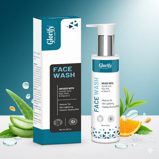 Glorify Natural Face Wash | for De-Tanning , Skin Brighting and Flawness Skin