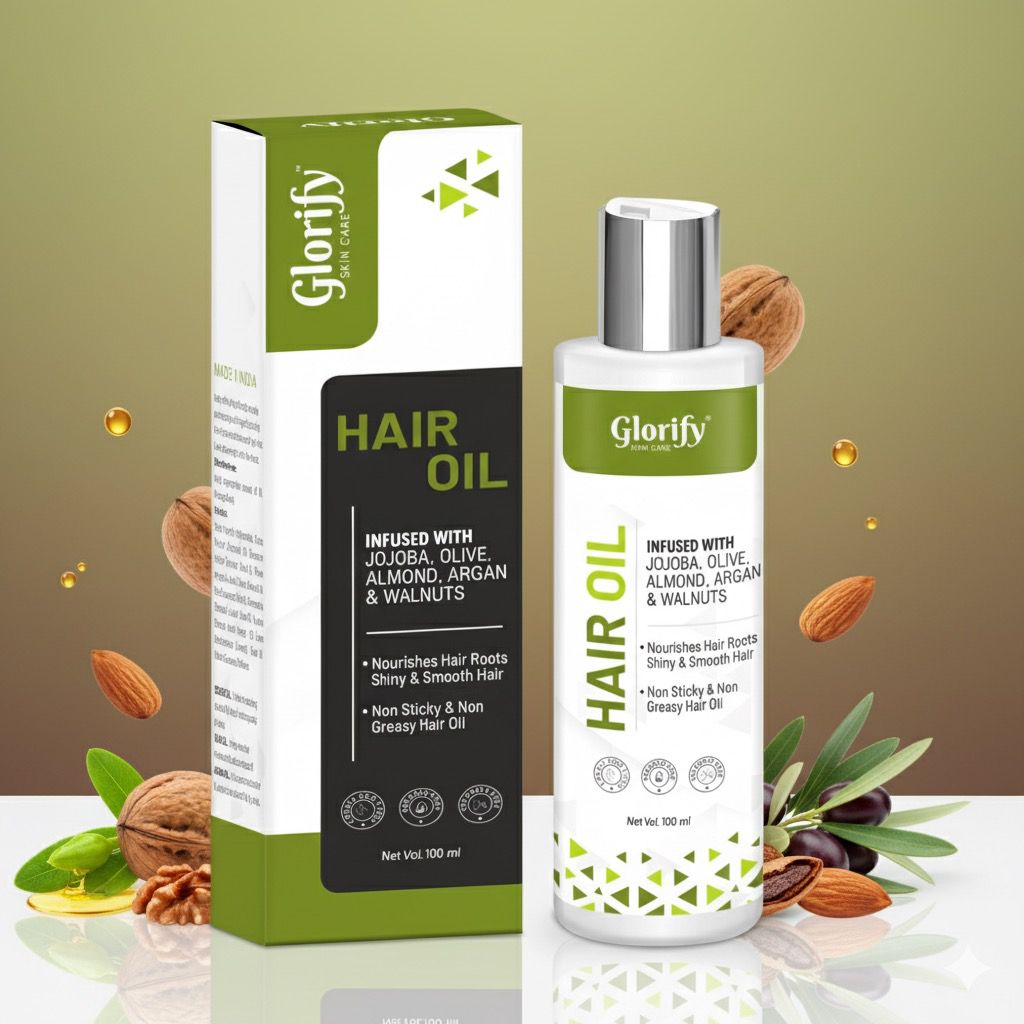 Glorify Natural Hair Oil | for Hair Nourishment , Non Sticky Non Gresy