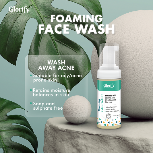 Glorify Face Care Combo – Foaming Face Wash & Hydrating Face Serum